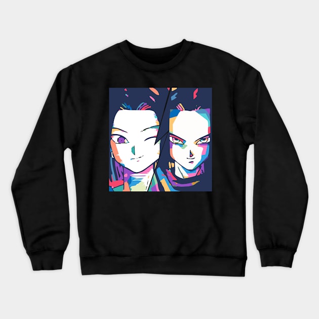 Android17 Crewneck Sweatshirt by BarnawiMT